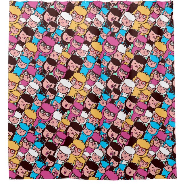 Cortina de ducha de Llamas (Anverso)