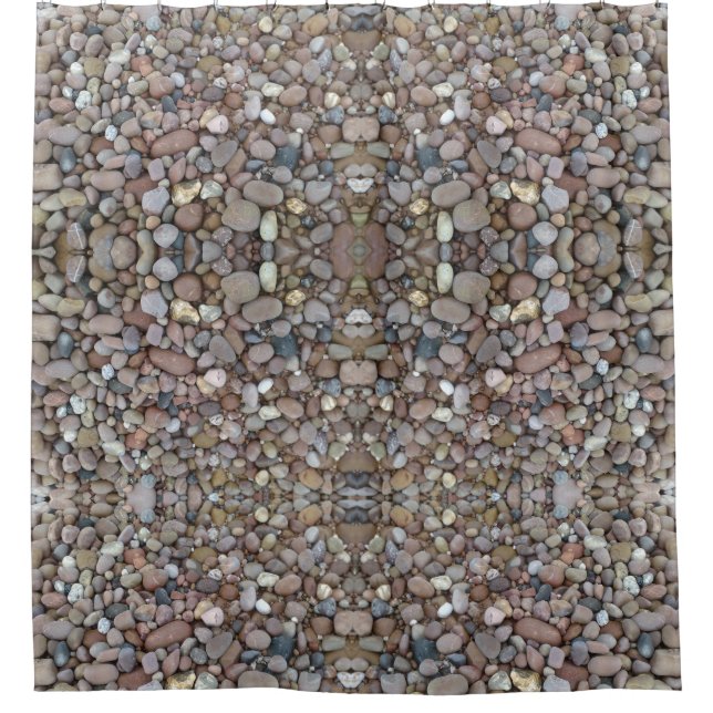 Cortina de ducha de los guijarros (Anverso)
