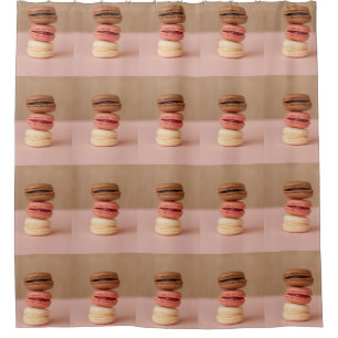 Cortina de ducha de macarons