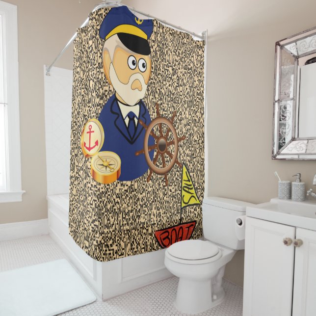 Cortina de ducha de marinero (In situ)