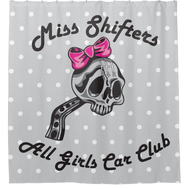 Cortina de ducha de Miss Shifters (Anverso)