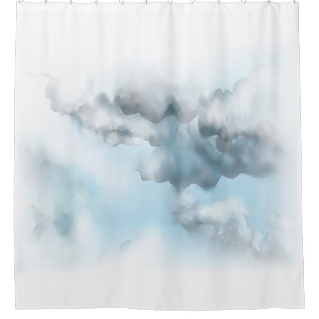 Cortina de ducha de nubes (Anverso)