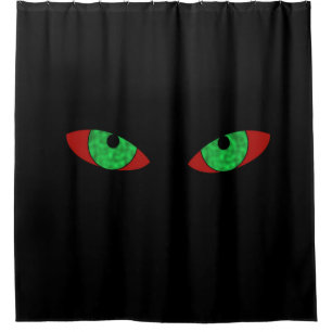 Cortina de ducha de ojos de vampiro