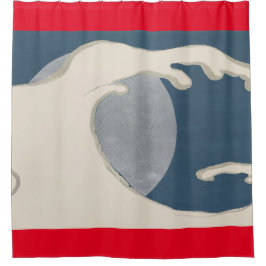 CORTINA DE DUCHA DE ONDA JAPONESA