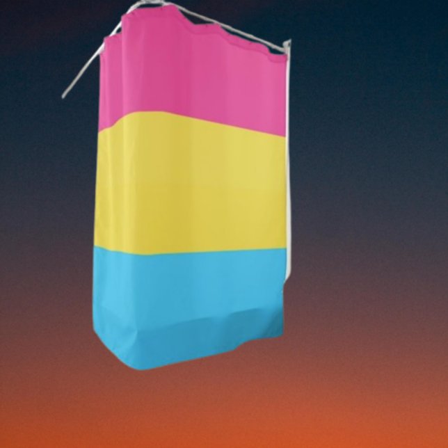 Cortina de Ducha de Orgullo Pansexual: Espectro Vi (Subido por el creador)