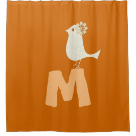 Cortina de ducha de pájaro divertida personalizado