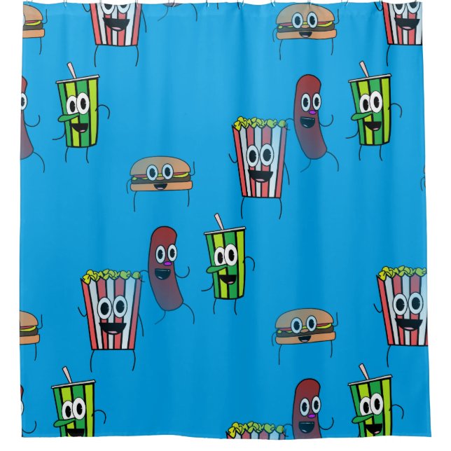 cortina de ducha de palomitas de cine (Anverso)