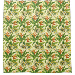 Cortina de ducha de paraíso tropical