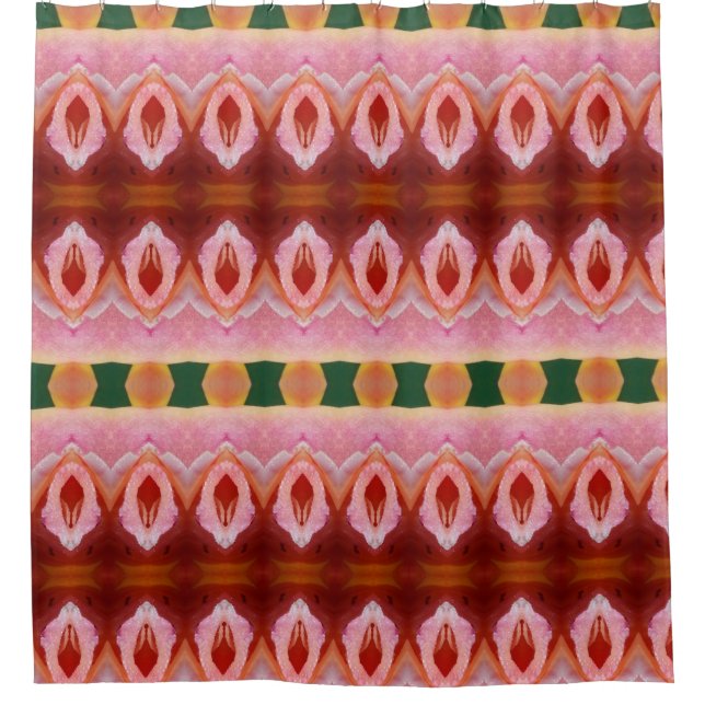 Cortina de ducha de Peace Ikat (Anverso)
