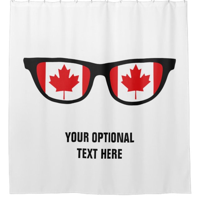 Cortina de ducha de personalizado canadiense Shade (Anverso)
