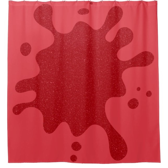 Cortina de ducha de salpicaduras de tomate rojo pe (Anverso)