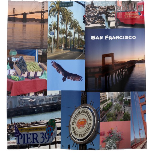 Cortina de ducha de San Francisco (Anverso)