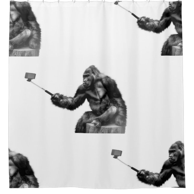 cortina de ducha de selfie stick (Anverso)