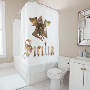 Cortina de ducha de Sicilia / Sicilia Trinacria