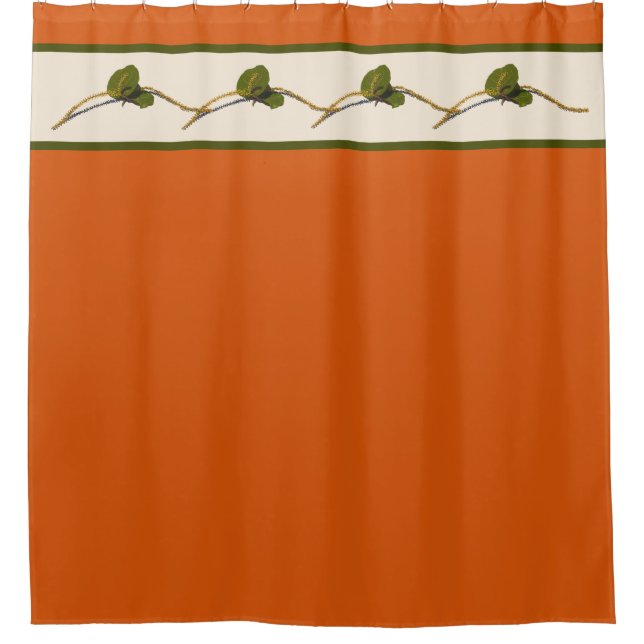 Cortina de ducha de siena-floro de párrafo (Anverso)