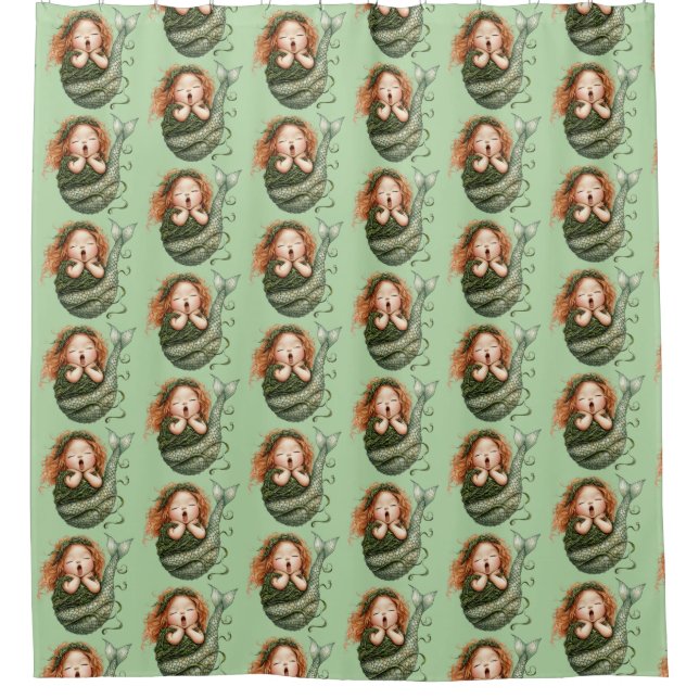 Cortina de ducha de sirena (Anverso)