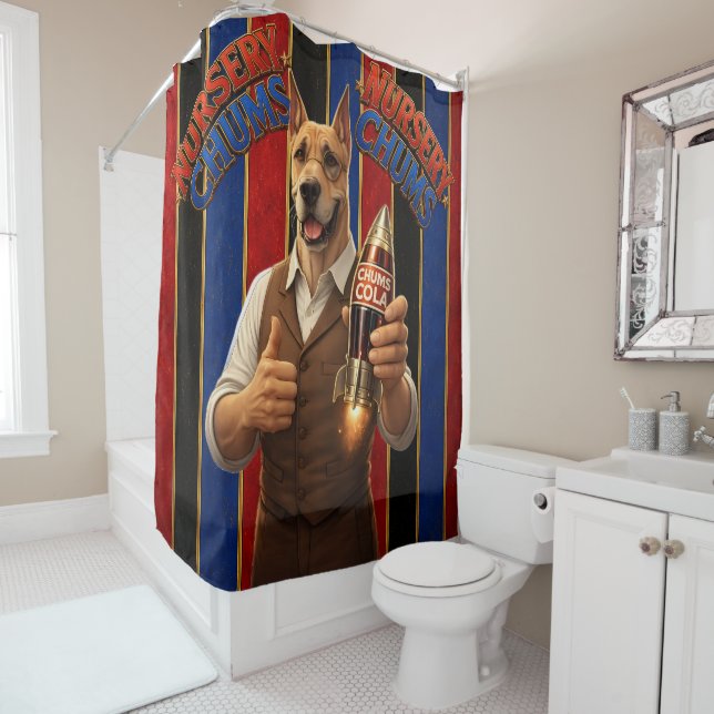 Cortina de ducha de Sr. Chums./chal cola baño  (In situ)