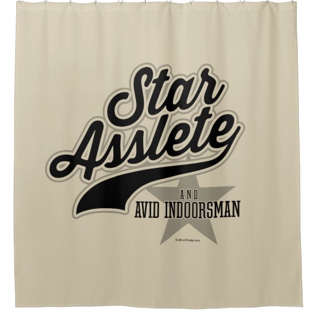 Cortina de ducha de Star Asslete (Avid Indoorsman) (Anverso)