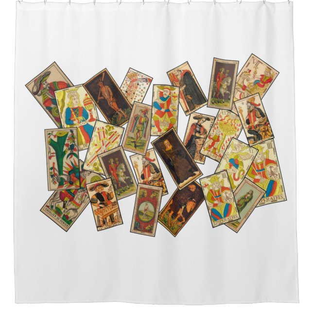 Cortina de ducha de Tarot Lover (Anverso)