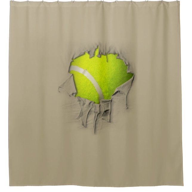 Cortina de ducha de tenis rota (Anverso)