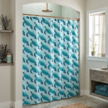 Cortina de ducha de tortuga marina