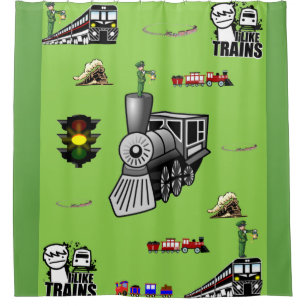 Cortina de ducha de tren