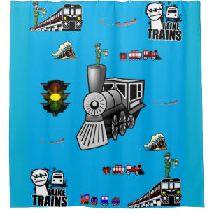 Cortina de ducha de tren