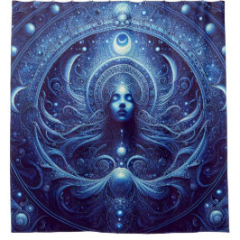 Cortina de ducha de visión medianoche