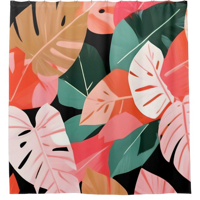 Cortina De Ducha De vuelta a la isla tropical (Anverso)