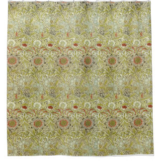 Cortina de ducha de William Morris Corncockle