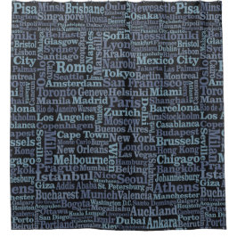 Cortina de ducha de World Cities