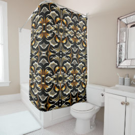 Cortina De Ducha Deco floral opulento