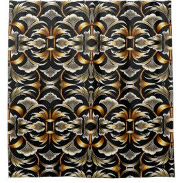 Cortina De Ducha Deco floral opulento