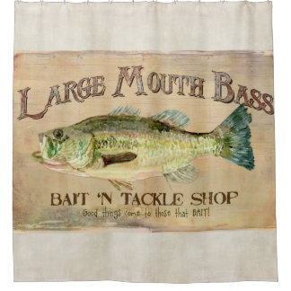 Cortina De Ducha Decoración baja de la pesca de la cabina de la