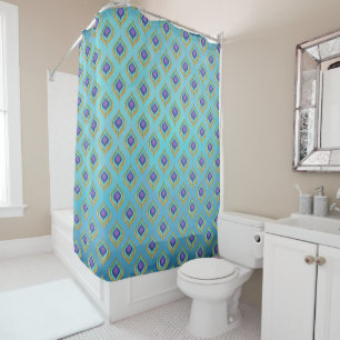Cortina De Ducha Decoración del baño de ducha del modelo de Ikat 