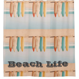 Cortina De Ducha Decoración del hogar de la playa de Los Ángeles ca