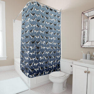Cortina De Ducha Decoración fornida fornida del baño del Malamute