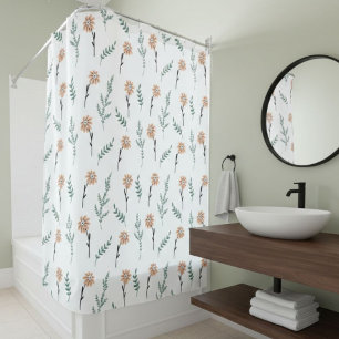 Cortina De Ducha decorative shower curtain, floral shower curtain, 