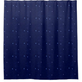 Cortina de ducha Deep Blue con estrellas diminutas