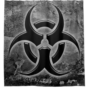 cortina de ducha del biohazard