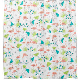 Cortina de ducha del Flamenco-rama