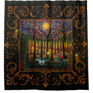 Cortina de ducha del jinete sin cabeza