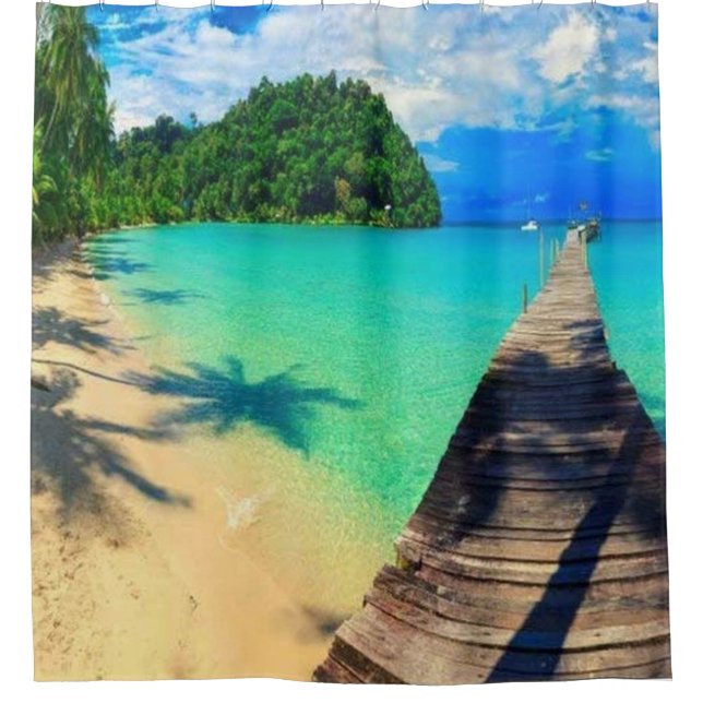 Cortina De Ducha Destino de vacaciones (Anverso)