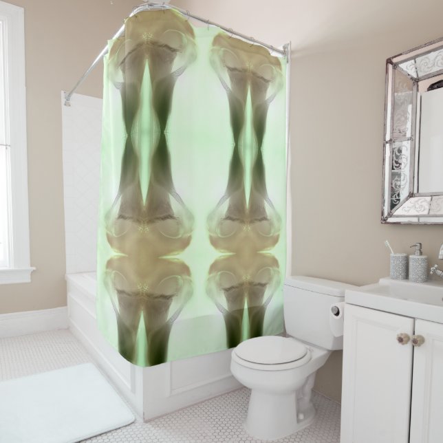 Cortina De Ducha Detalle romántico de las flores (In situ)