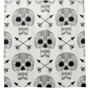 Cortina De Ducha Día de la Calavera en México