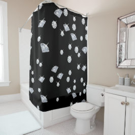 Cortina De Ducha Diamantes espumosos