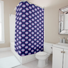 Cortina De Ducha Diamond Blue Shower Curtain