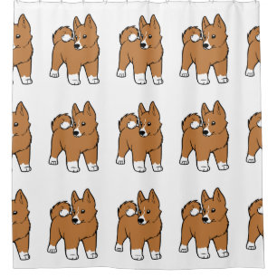 Cortina De Ducha dibujo animado del basenji