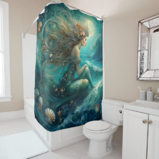 Cortina De Ducha Dibujo de sirena
