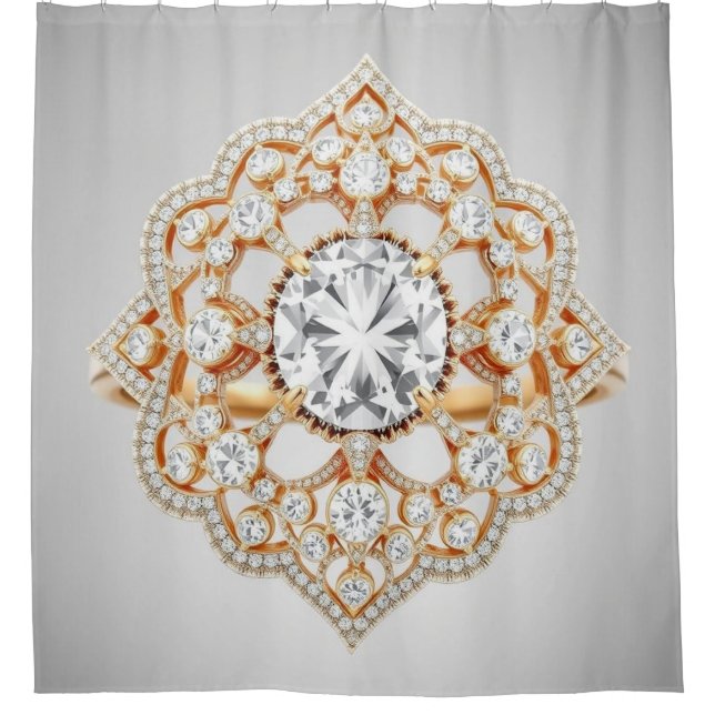 Cortina De Ducha Die Seele des Lichts – Diamant in seiner Reinheit (Anverso)